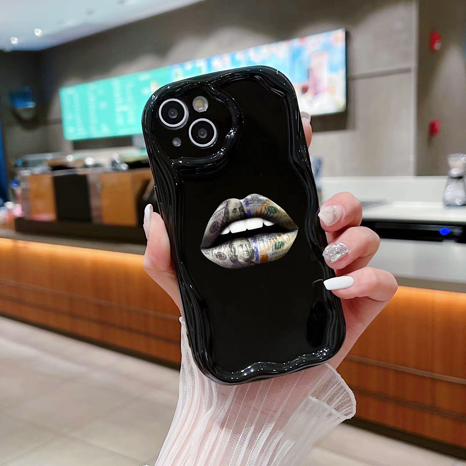 Чехлы для телефонов LZ18 Lips kiss Clear Soft Wave для Samsung S24 S23 Ultra S20 FE A54 — фото 7