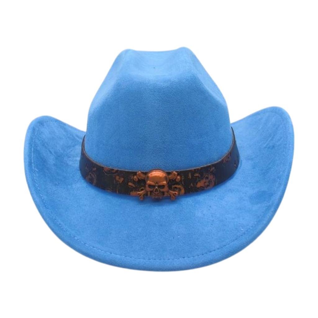 Foreign Trade  Tourism Top Hat Niche Western Cowboy Hat Niche Ethnic Style Skull Stage Dance Performance Hat