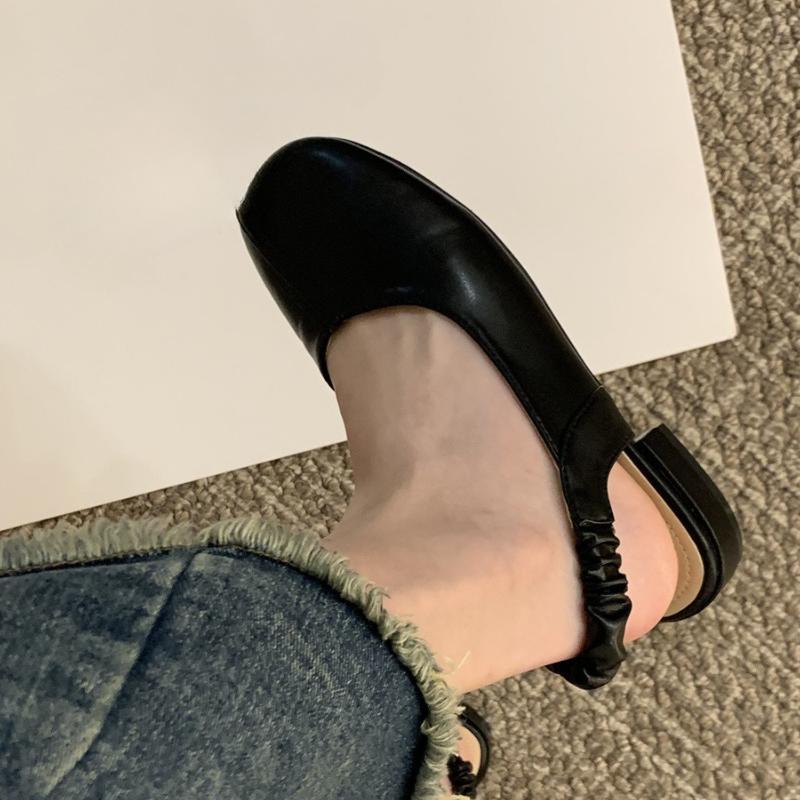 New Fashion Designer Famous Brand Heels Pumps Women Round High Heel Toe Pumps Shoes Spring Summer Sandals Mary Janes Shoes Heels