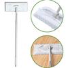 Home Electrostatic Dust Collector Mop Foldable 51.2 In Long Handle with Disposable Vacuum Paper Floor Wipes Thread Flat Mop