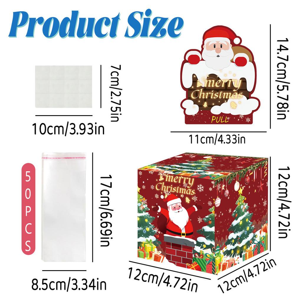 

Climbing Christmas Santa Chimney Pattern Money Box Holiday Party Prop Decor