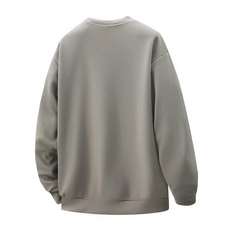 Men's Autumn and Winter Casual Loose Sweater Crew Neck Long Sleeve Top