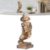 Office Decor Keep Silence Statue Unique Design Silence Thinker Resin Figure Ornaments  Home