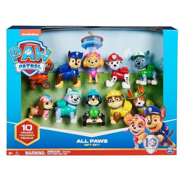 Coffret 10 Figurines Pat' Patrouille 10ème Anniversaire - PAW PATROL