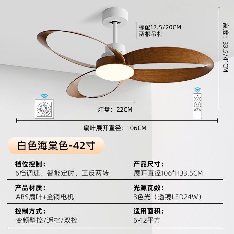 42/52 Inch Ceiling Fan 3 Blades Vintage Industrial Wood Ventilator with Light Remote Control for Coffee Shop Home Hotel Office