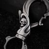 Stainless Steel Skull Keychain for Men Gothic Style Keyring Unisex Accessory Perfect Gift for Birthday Halloween Party