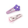 Hyunya Style Candy-Colored Flower Hairpin, Colorful Sweet Flower One-Word Clip Bangs Clip Edge Clip Female