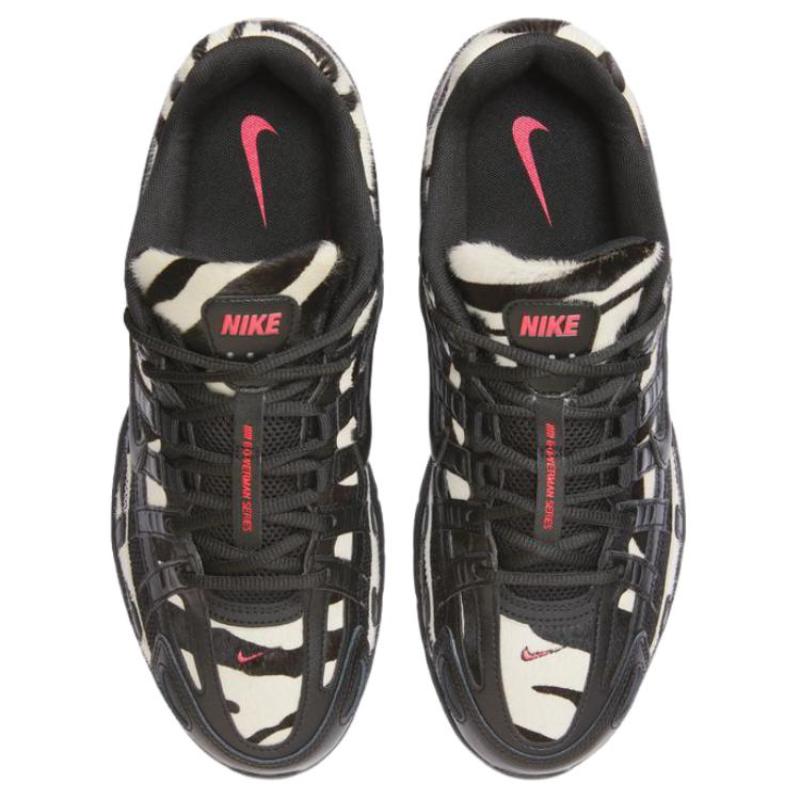 Nike P 6000 Breathable And Lightweight Low Top Running Shoes Men's Black White Red Sneakers II1203-001