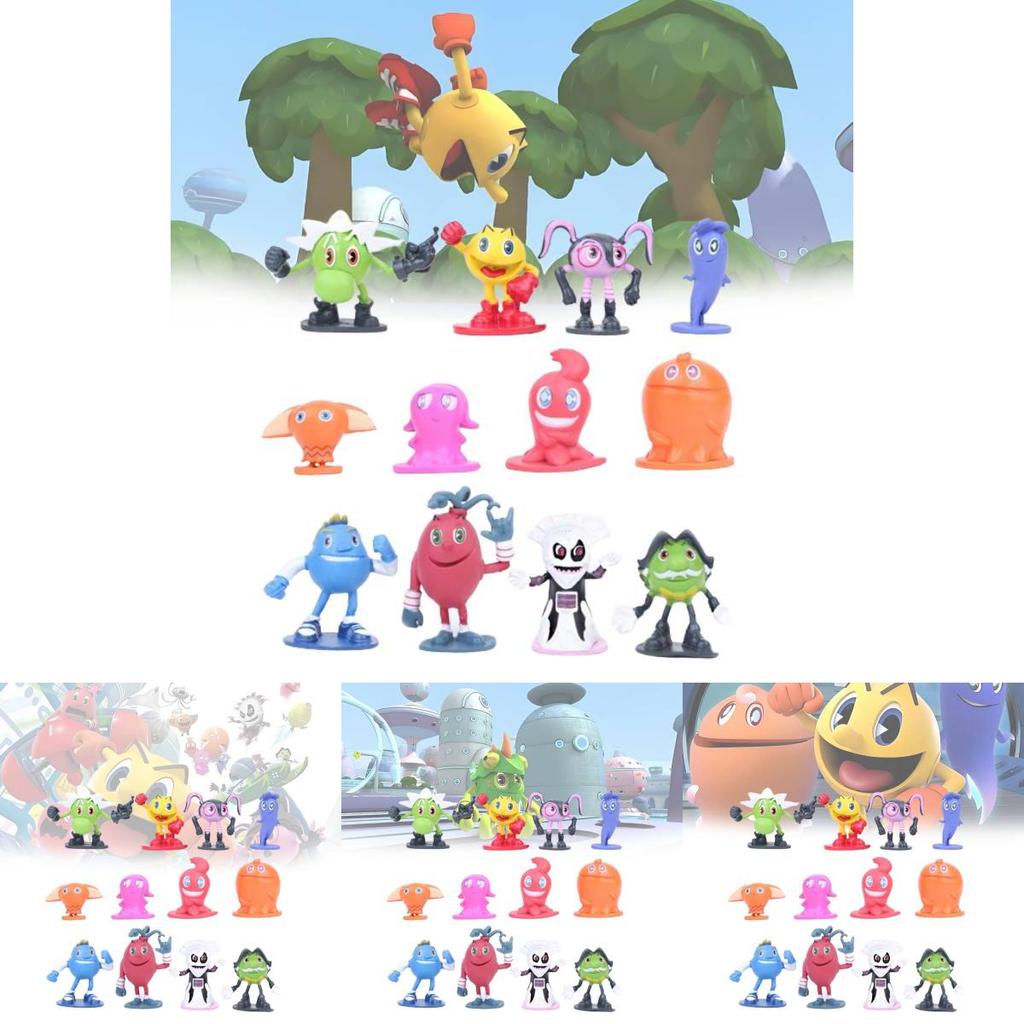 Adorable Pac-man And The Ghostly Adventures Pvc Figurines Set For Collectors