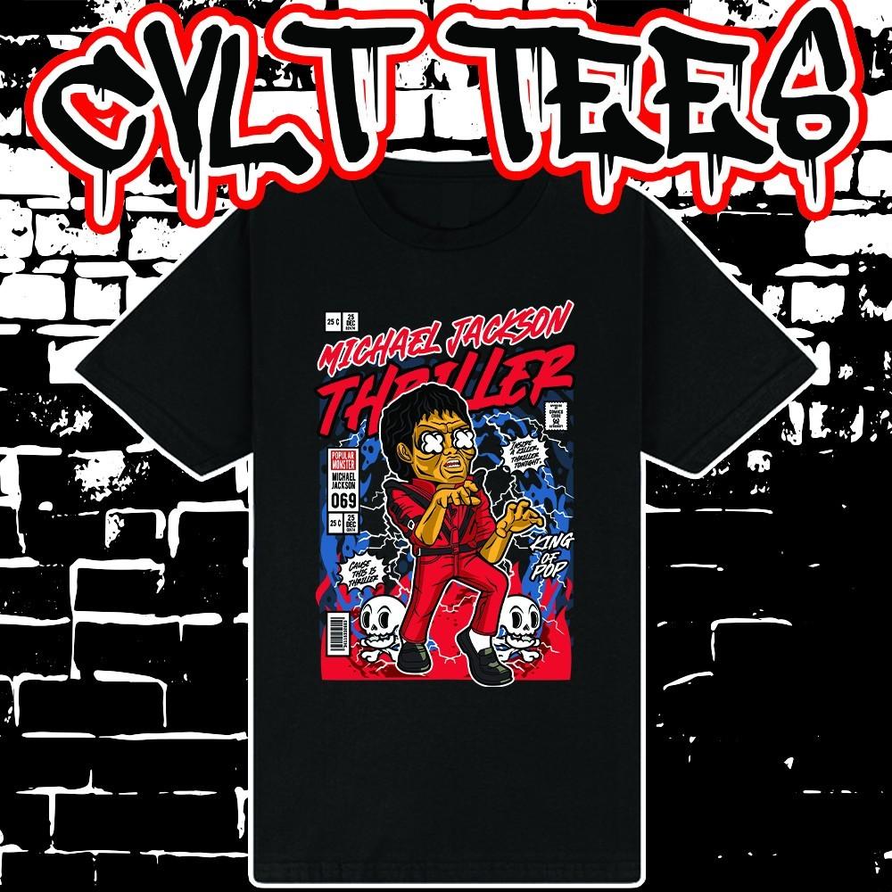 Футболка унисекс 100% хлопок в стиле обложки комикса Michael Jackson Thriller XXXL