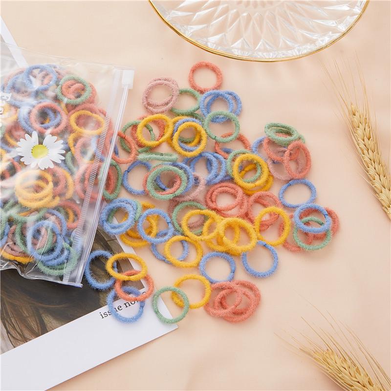 100 Pcs Child and Baby Hair Ties - Elastic, No Damage, High Elasticity Hair Bands for Small Ponytails
