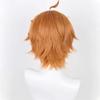 Genshin Impact Tartaglia Cosplay Peruk Kort Brun Värmetålig Syntetisk Hår Halloweenfest Anime Cosplay Peruker + Perukmössa