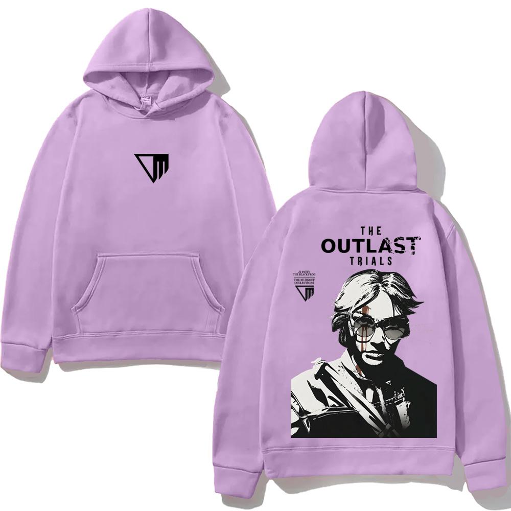 The Outlast Trials GAME Kapuzenpullover Neuer Stil Horror-Spiel Grafikdruck KAPUZENPULLOVER für Herbst/Winter Sweatshirt mit Kapuze