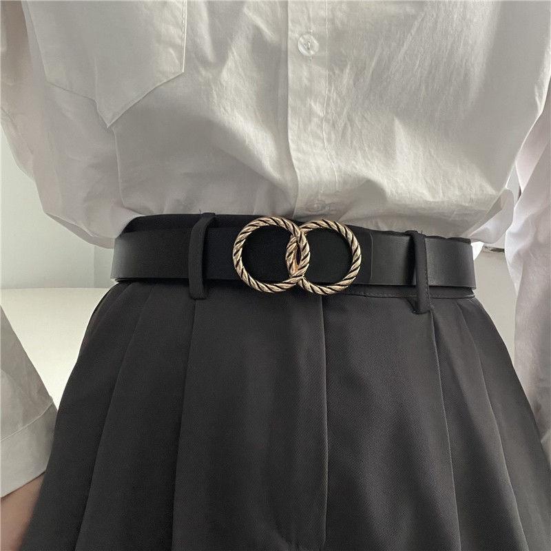 Elegant Pu Material Womens Belt With Smooth Buckle Perfect For Jeans And Casual Wear