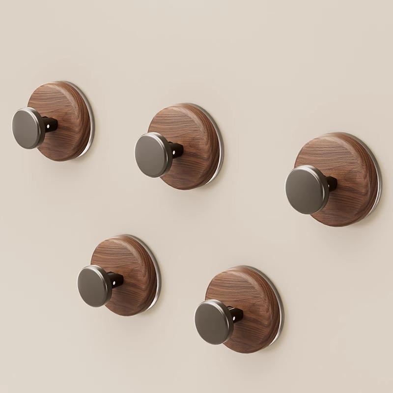 

Клейкий ретро гачок на присосці для пальто та ручок Black Walnut Hook [1-pack]