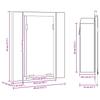 LED Bathroom Mirror Cabinet White 40 X 12 X 45 Cm Acrylic