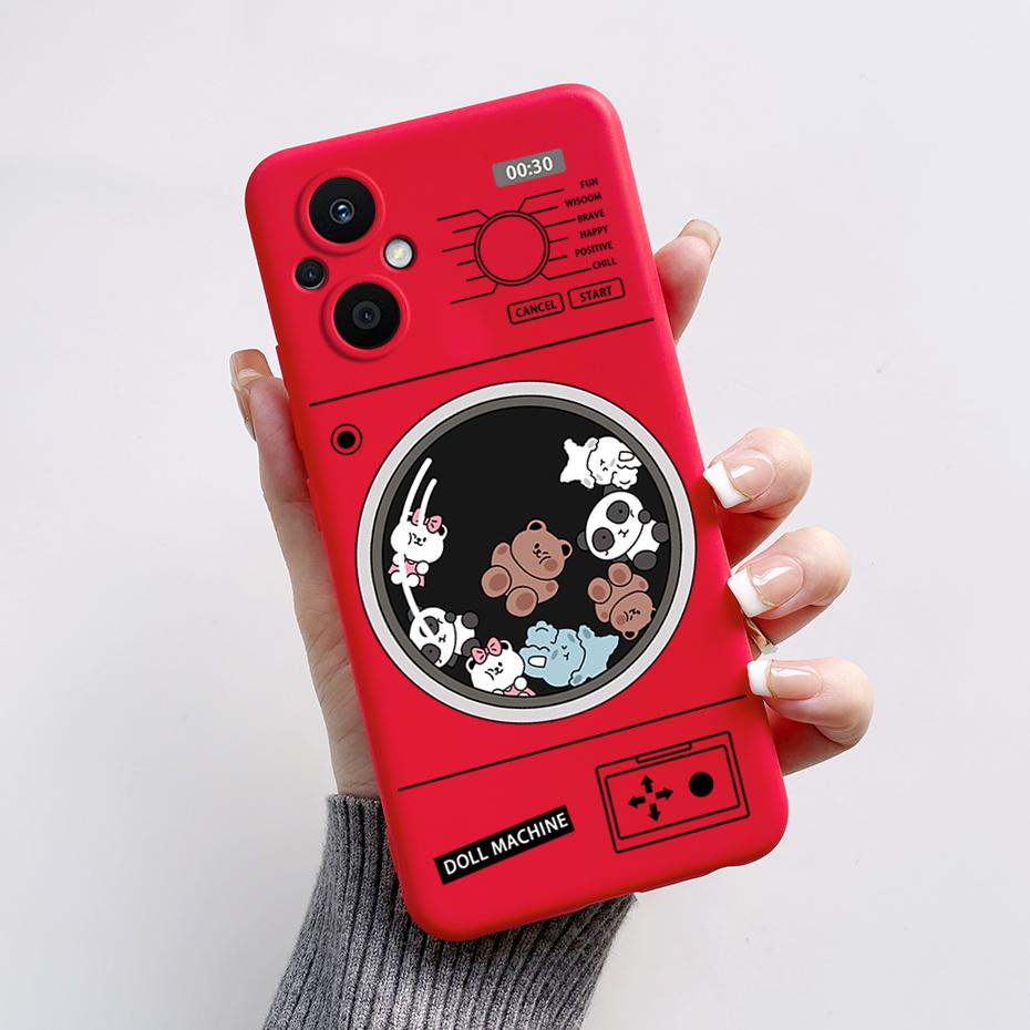 For Oppo Reno7 Z 5G Case Reno 7 8 Lite Bear Cartoon Frog Soft Silicone Phone Case For Oppo Reno 7Z 8Z Reno7Z 5G Back Cover Capa