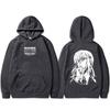 Chainsaw Man Hoodie Vintage Manga Makima Eyes Graphic Pullover Hoodies Men Women Cartoon Casual Oversized