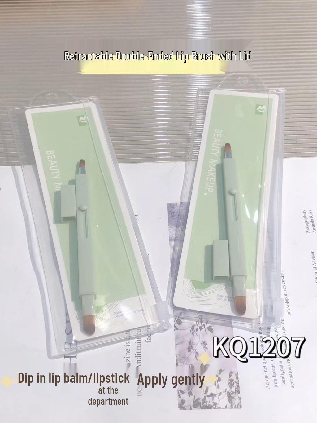 

Кисть для губ Keqi с выдвижным механизмом и крышкой для легкого нанесения помады, бальзама для губ и консилера