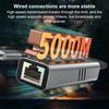 USB/Type-C to Ethernet Adapter 5000Mbps High Speed Dual Interface Universal Ethernet Adapter