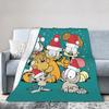 Garfield E Amici Coperta Di Natale Copri Letti Coperte Plaid in Lana Biancheria Da Letto Divano Personalizzati Caldi Ultra-Morbidi Copriletti,