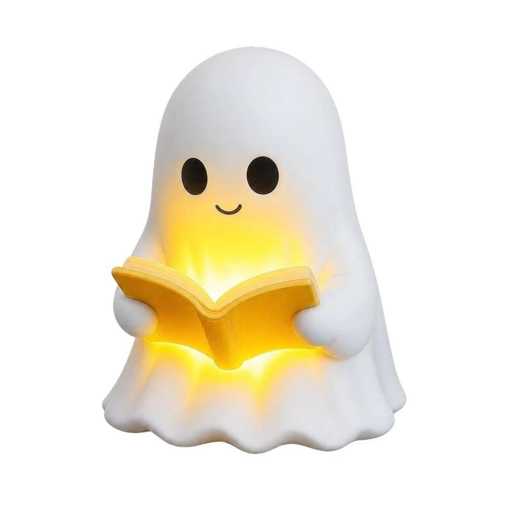 Ghost Design Halloween Decoration Lamp Portable Enchanting Ghost Night Light Bedroom Lighting