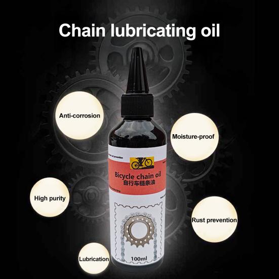 100 ml Fahrradkettenschmiermittel, langlebiges Mountainbike-Kettenschmiermittel, Reibungsreduzierung, Rennrad-Schmierkettenöl, Fahrradwartungszubehör