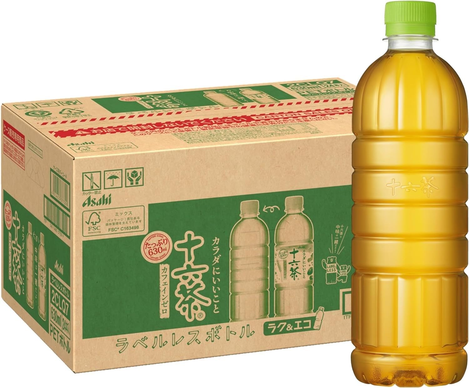 

Asahi Beverage Jurokucha Simple eco label 630 мл x 24 бутылки [Чай] [Без кофеина]
