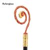 Golden Red Hanger Red Diamond Fashion Stick Decorative Cane Elegant Fashion Cane Cosplay Alloy Crosier Vintage Stick 90cm
