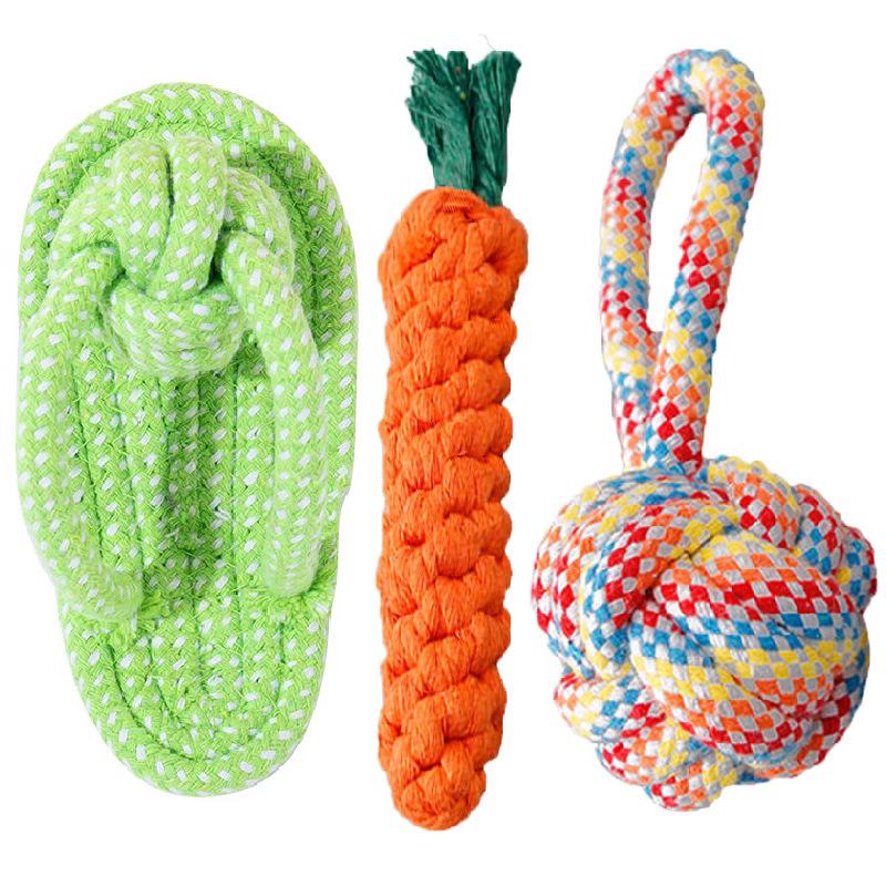 Durable Interactive Dog Chew Toy - Teeth Cleaning Rope for Boredom Relief
