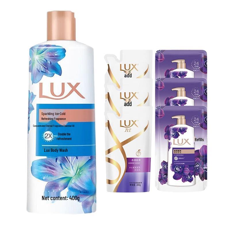 

LUX Shiny Icy Cool Scented Shower & Hair Care Bundle