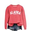 Womens Oversized Crewneck Long Sleeve Sweatshirt Casual Streetwear Printed Cotton Hoodie-Free Size S-XXL