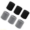 A1A2 6PCS Sports Wrist Sweatbands Sports Wrist Bands Absorbent Sweatbands for Kid Adult Athlete Football, Basketball