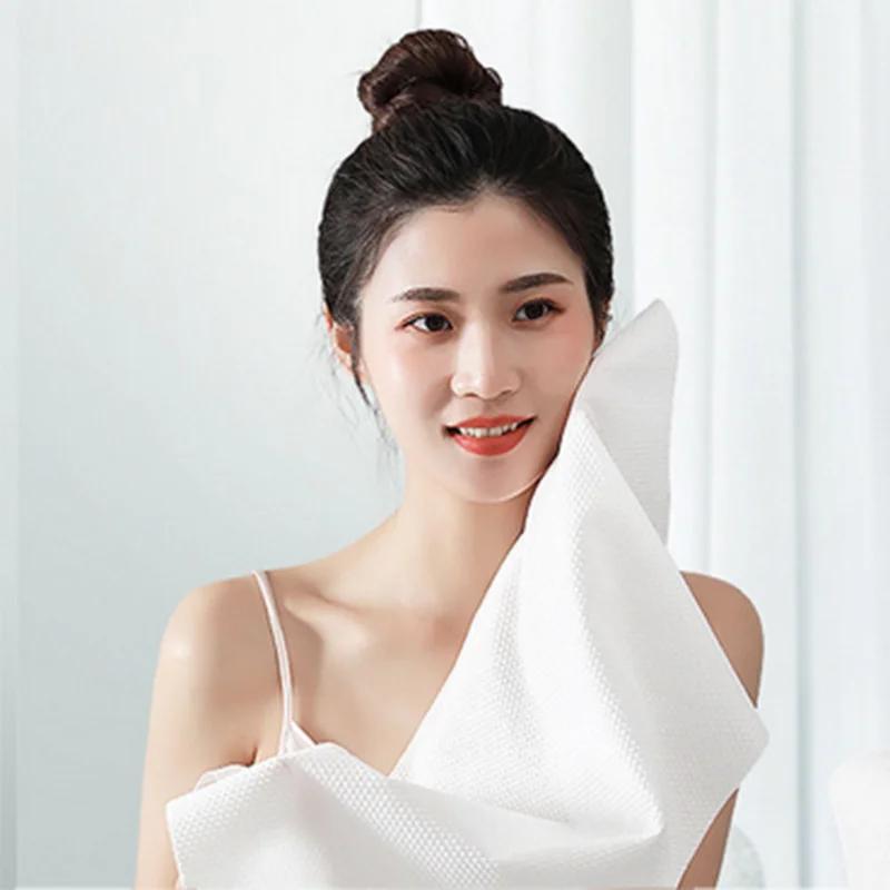 70x100cm prosop comprimat de unică folosință îngroșat bumbac baie prosoape de față lavetă șervețel curățare comprimat Hotel Travel