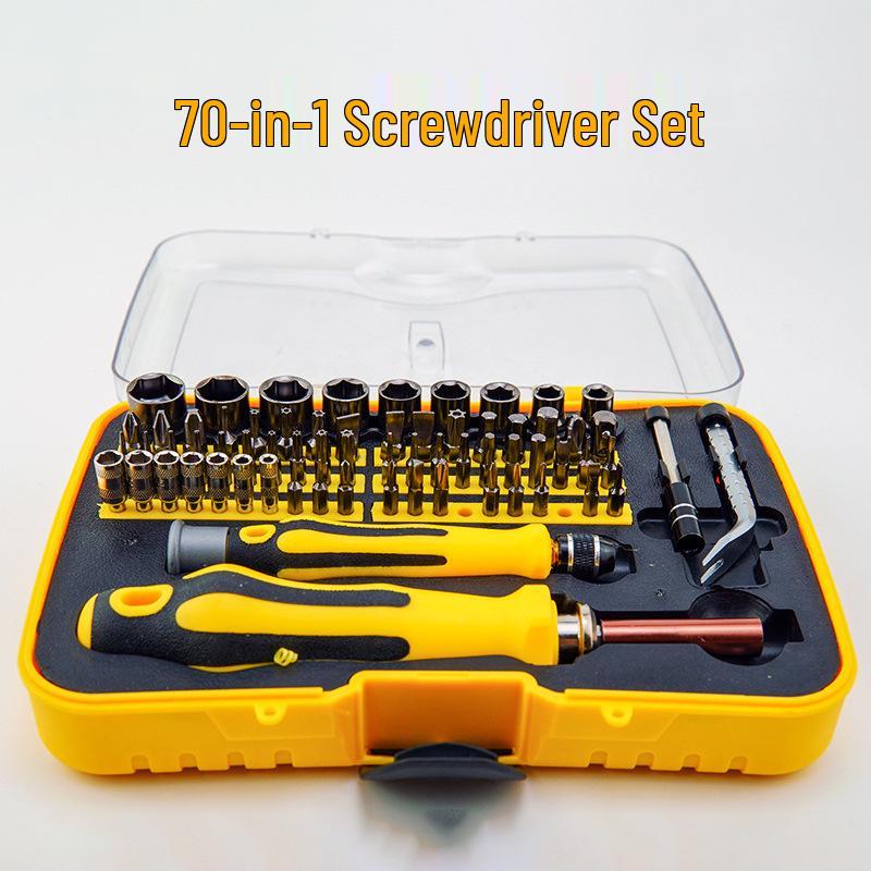 70-in-1 Precision Screwdriver Set for Mobile Phones & Digital Devices, Multifunctional Household Repair Tools