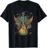 Tricou S10 Chitară Rock & Roll cu Aripi