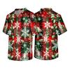 Men's Christmas Themed Holiday Caregiver Uniform for Work In Hospitals and Clinics
