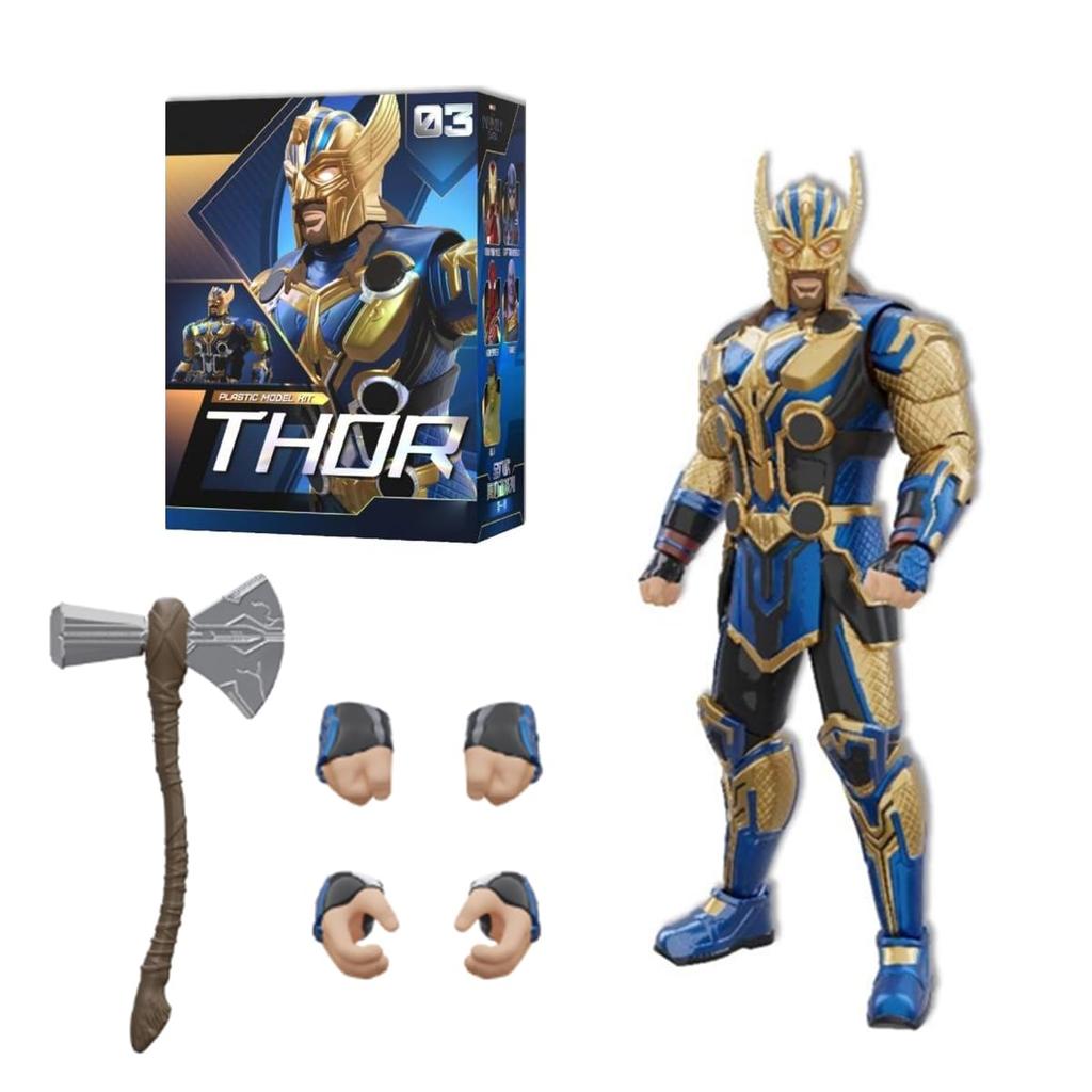 HiPlay Fondjoy Marvel Comics Love and Thunder Thor MV24106 1/12 Scale Pre-Colored Plastic Model Kit, Approximately 160mm Tall