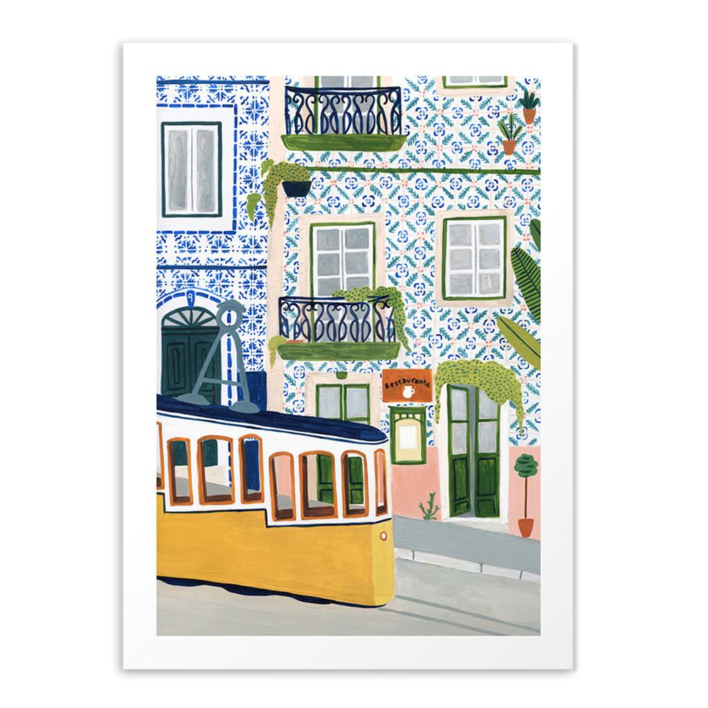 Nordic Positano Italy Vintage Posters and Print Santorini  Barcelona Canvas Painting Gift Wall Art for Living Picture Home Decor