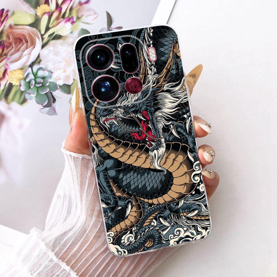 For Oppo Find X9 X9Pro Phone Case On Oppo Find X9 Pro Casing Cool Dragon Lion Tiger Cartoon Back Cover Clear Soft Silicone Coque