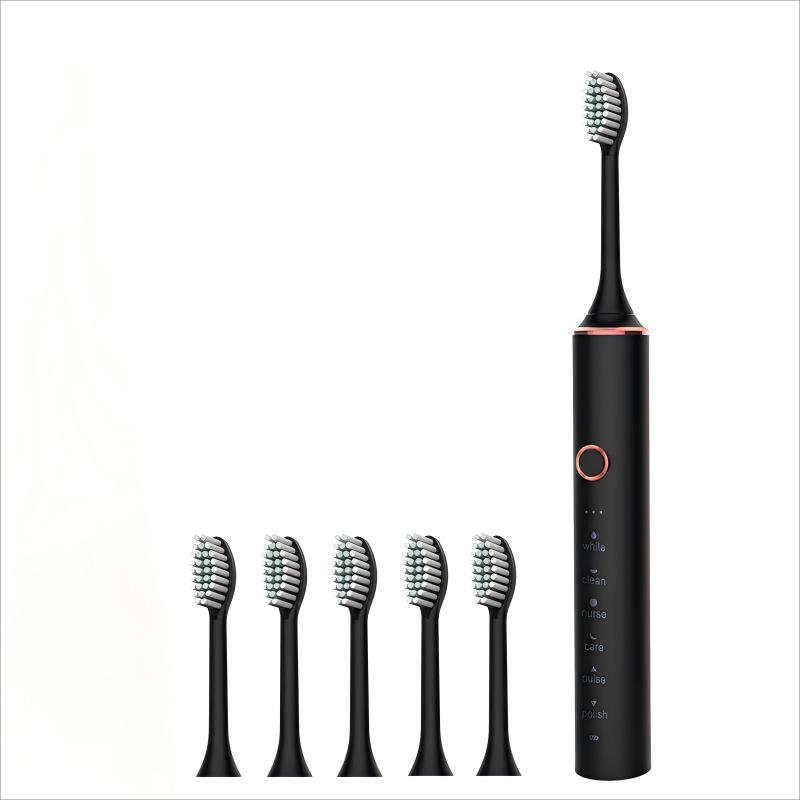 Sonic Couple Electric Toothbrush X-18: 6-Speed Soft Bristle Smart Brush for Adults