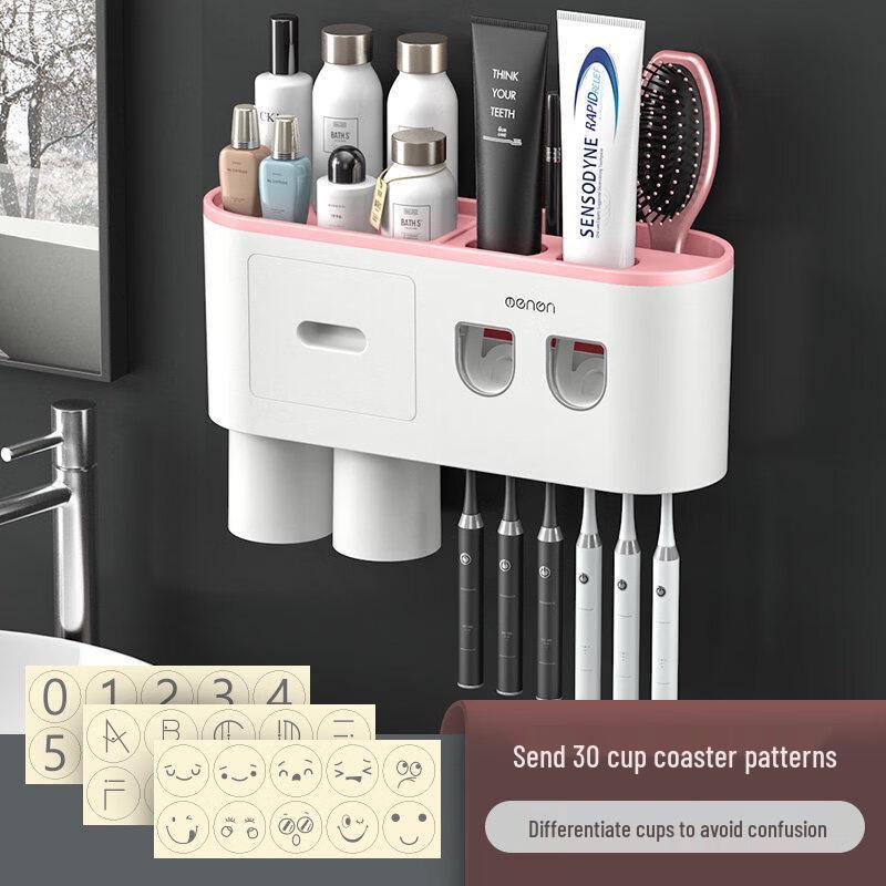 LIEI Suction Cup Wall-Mounted Toothbrush Holder