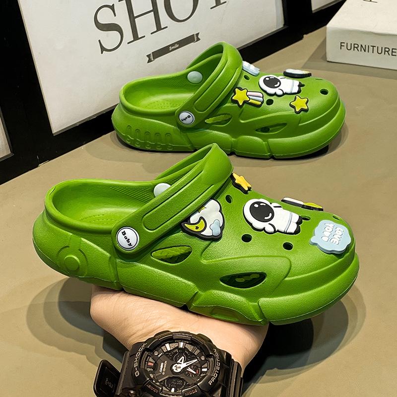 2023 Summer Children s Crocs: Boys  & Girls  Non-slip Soft Sole Slippers 26-27