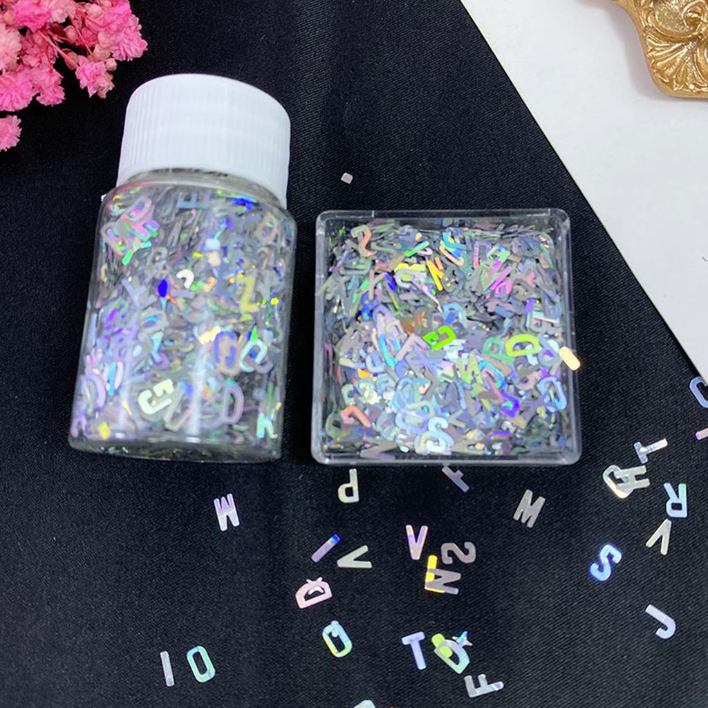 Laser Nail Glitter Holographic Nail Sequins Resin Mold Fillers Pailfor Nail Art Decor Face Body Nail Decals DIY Crafting