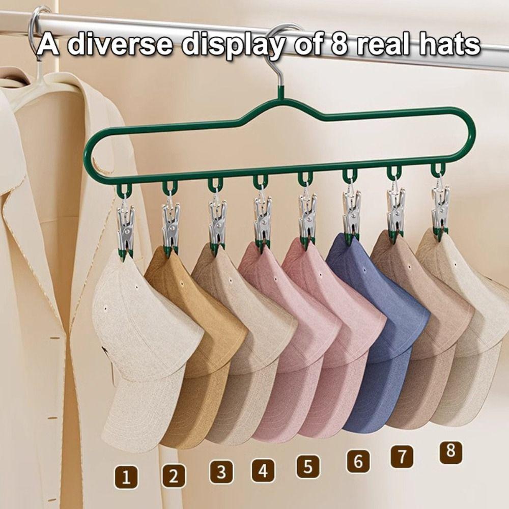 Windproof Clothes Drying Rack Stainless Steel Socks Underwear Clips Hat Rack  for Home Dormitory