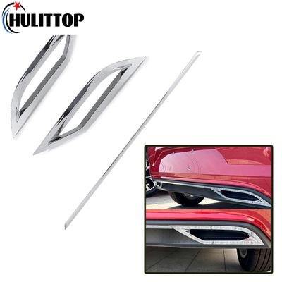 Araba Arka Tampon Difüzör Dudak Spoiler Hava Çıkış Egzoz Şeridi Kapak Trim Volkswagen VW Polo Için MK6 Polo Artı