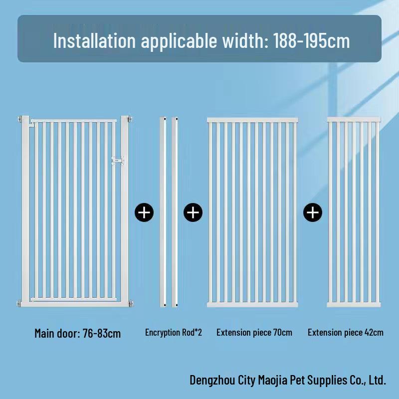 Large No-Drill Pet Gate: Dog Isolation, Cat Guardrail, and Anti-Cat Barrier
