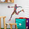 Creative Puzzle Basketball Player Wall Sticker Self-Adhesive for Kids Bedroom Wall Decoration