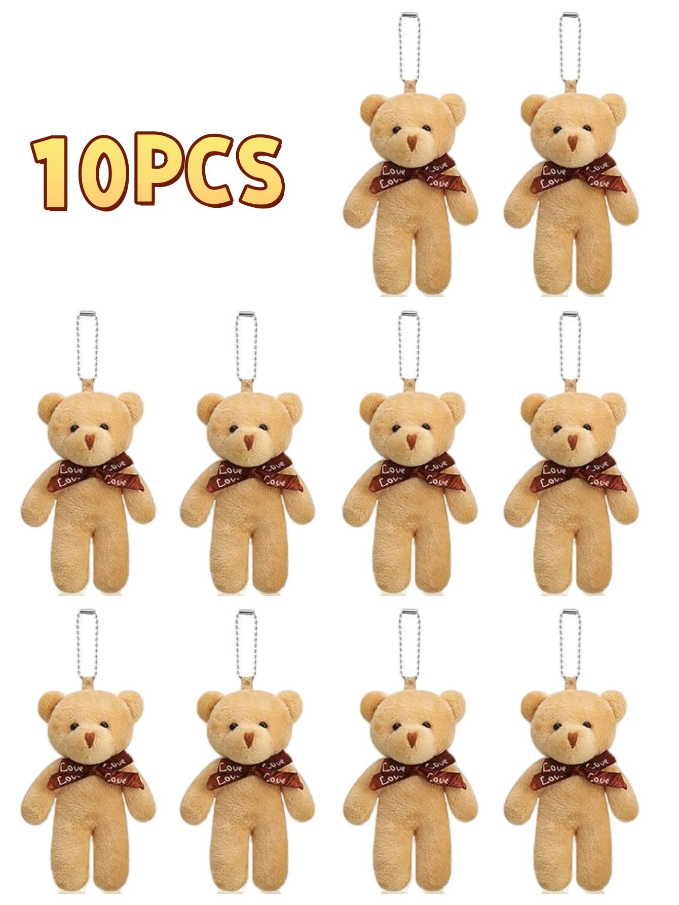 

4.7 Inch Tiny Bears Doll Bulk Soft Mini Stuffed Animals for DIY Keychain for Graduation Birthday Baby Shower Wedding Party Favor