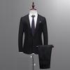 Men's Slim Button Suit  Color Dress Host Show Jacket Coat & Pant